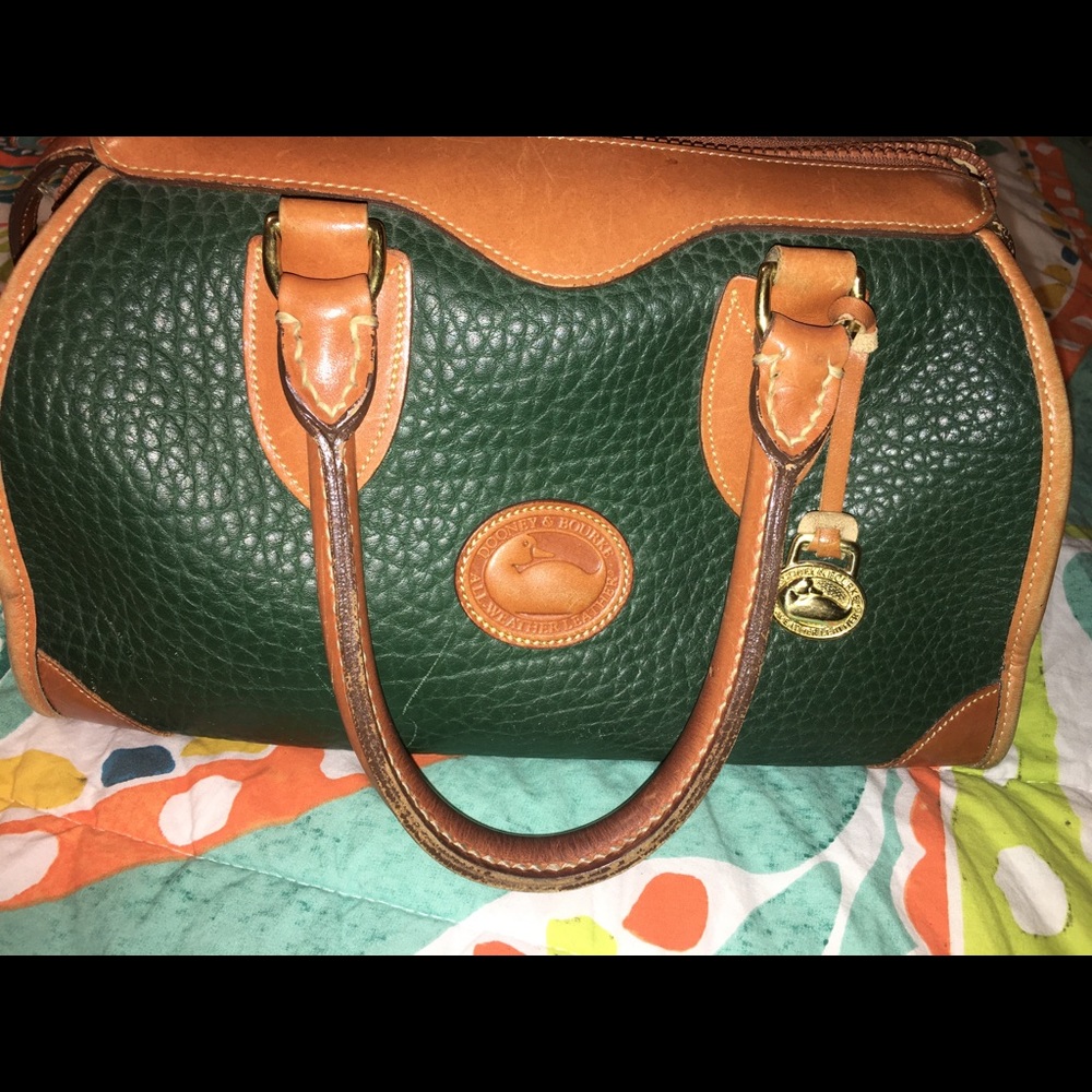 Vintage Green Dooney  and Burke handbag